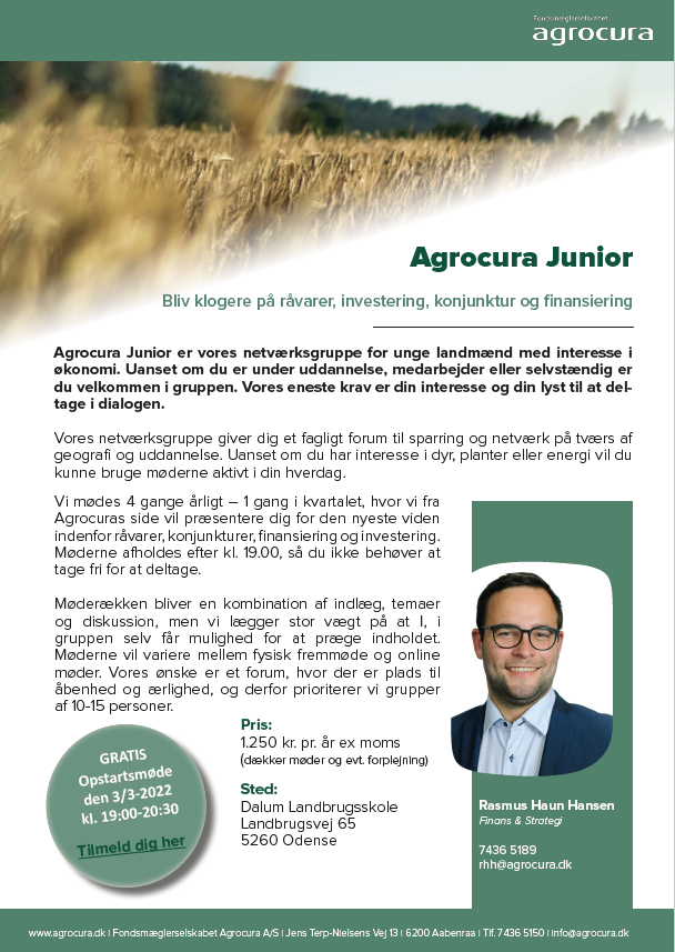 Agrocura | Agrocura Junior | Information og tilmelding