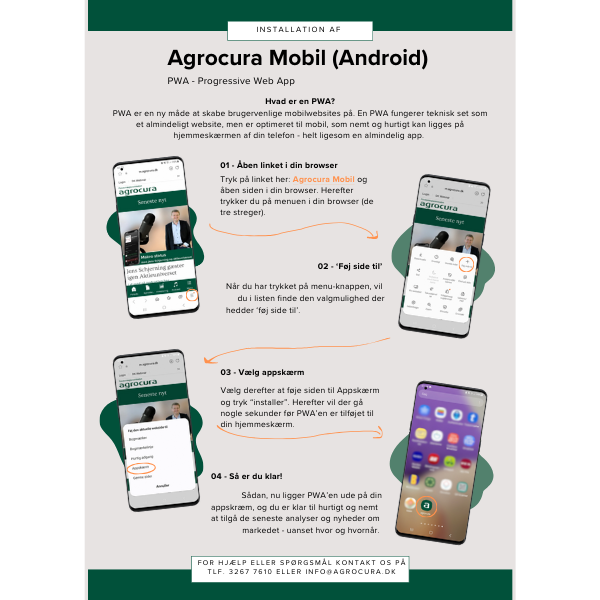 Agrocura Mobil PWA installationsguide Android
