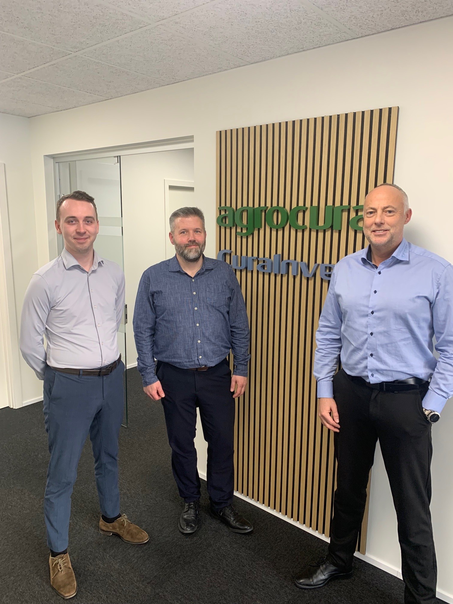 Ejerkredsen i eCo Solutions. Fra venstre ses Marcus Jørgensen, Jesper Ibsen og Hans Vigen